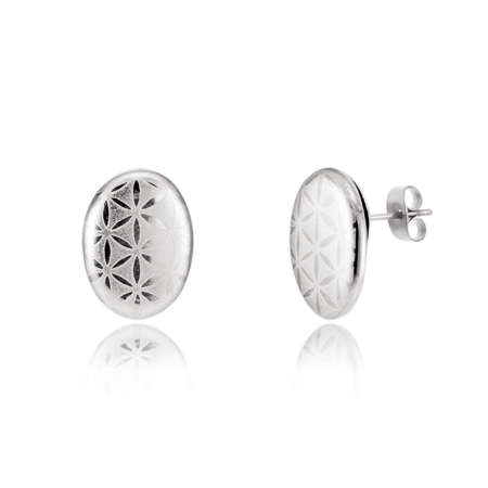 ŐSERŐ-Bronzkori Platina Finomporcelán Fülbevaló