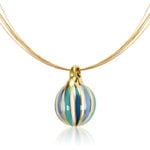 Cukorka Finomporcelán Kék&Menta Medál (Kicsi)