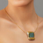 Van Gogh Finomporcelán Arany Négyzetes Medál