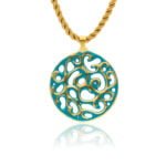 Aero Zöld&Arany Finomporcelán Medál (40mm)