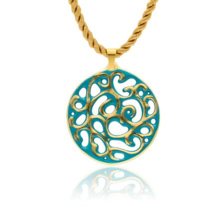 Aero Zöld&Arany Finomporcelán Medál (40mm)