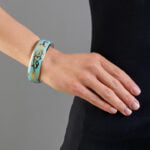 Riga Mentazöld Szecessziós Karperec