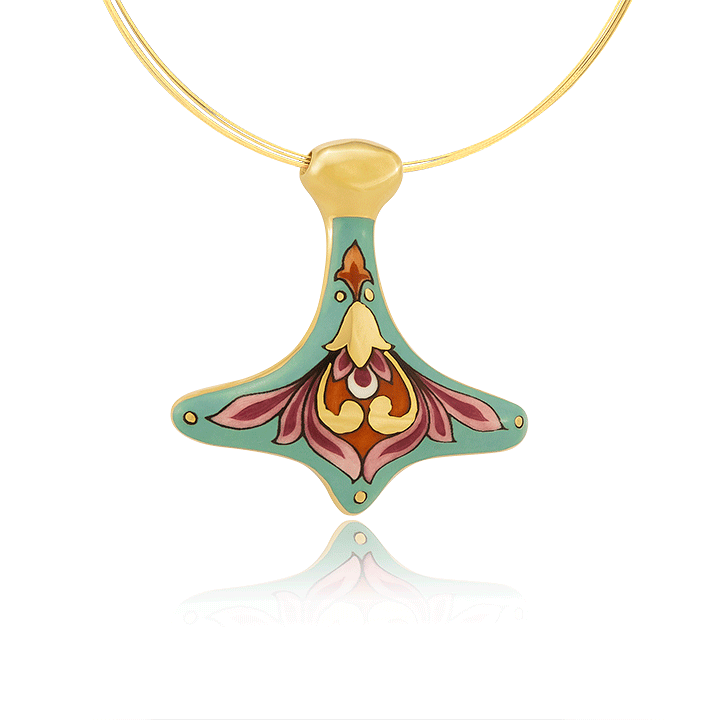 Riga Szecessziós Menta Virágos Medál Riga Szecessziós Menta Virágos Medál