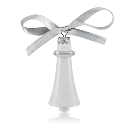 Finomporcelán Platinázott Harang Karácsonyfadísz