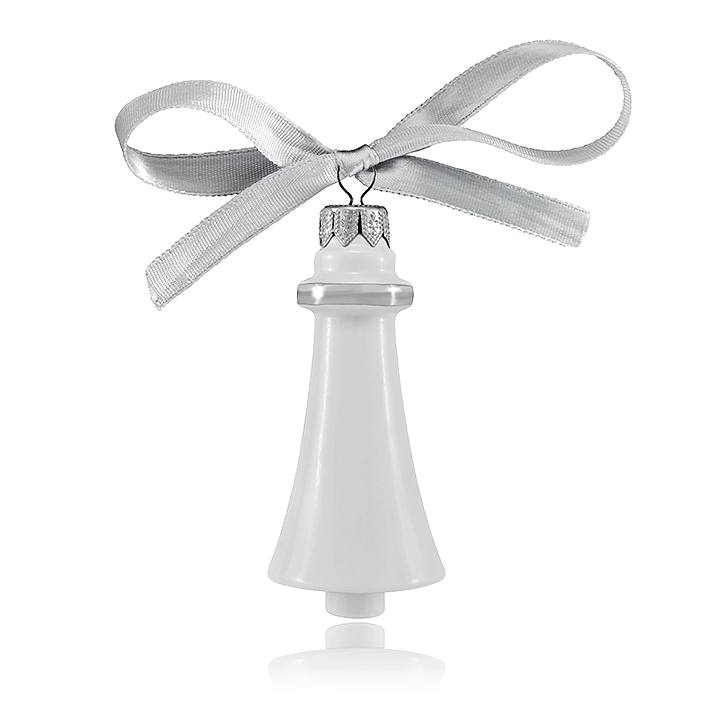 PTP_0790E_720 Finomporcelán Platinázott Harang Karácsonyfadísz