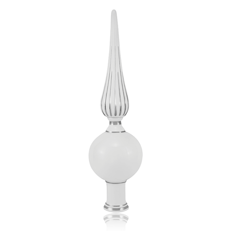 Finomporcelán Platinazott Karácsonyfa csúcsdísz