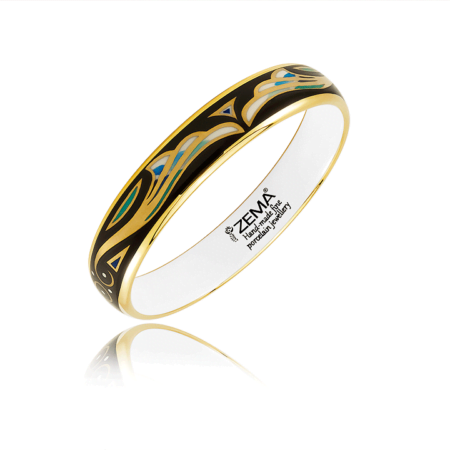 Art Deco Kék Finomporcelán Karperec