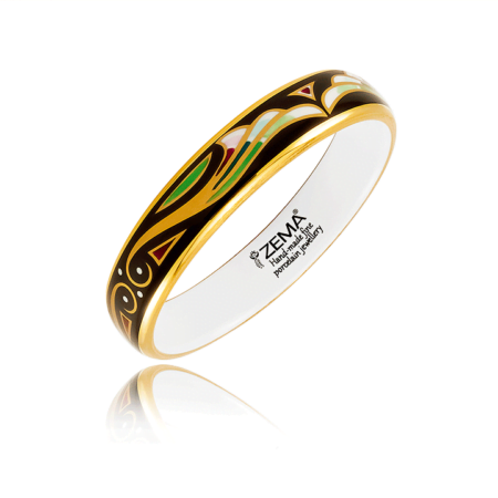 Art Deco Zöld Finomporcelán Karperec