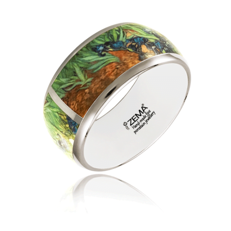 Van Gogh finomporcelán vastag platina karperec