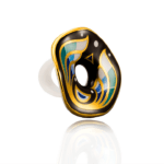 Kék Art Deco Finomporcelán Gyűrű Nagy