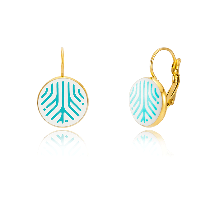 Dubai Türkiz-Arany Fülbevaló (Kapcsos) Dubai Türkiz-Arany Fülbevaló (Kapcsos)