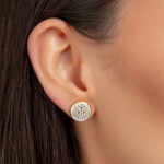 Dubai Fehér-Arany Fülbevaló