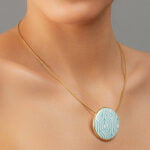 Dubai Türkiz-Arany Medál (kicsi)