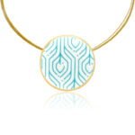 Dubai Türkiz-Arany Medál (kicsi)