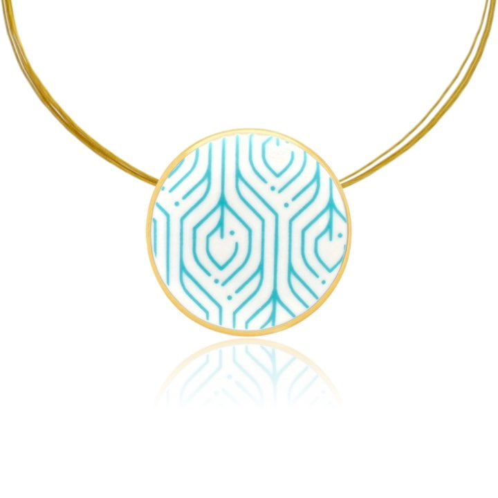 Dubai Türkiz-Arany Medál (kicsi) Dubai Türkiz-Arany Medál (kicsi)