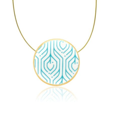 Dubai Türkiz-Arany Medál (kicsi)