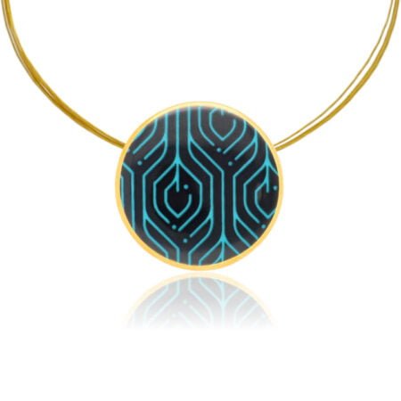 Dubai Fekete-Türkiz-Arany Medál (kicsi)