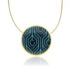 Dubai Fekete-Türkiz-Arany Medál (kicsi)