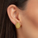 ŐSERŐ-Bronzkori Arany Finomporcelán Fülbevaló