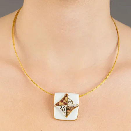 Reneszánsz Fehér&Arany Corvina Medál Kicsi