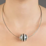 Cukorka Finomporcelán Medál (Fekete&Szürke&Platina)