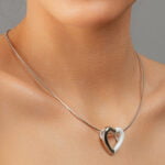 ZEMA Platina Szív Nyaklánc