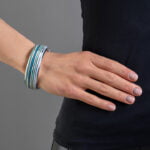 Cukorka Finomporcelán Kék-Menta-Platina Karperec