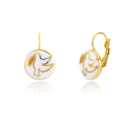 Galamb Mintás Fülbevaló Kapcsos