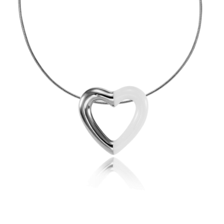 ZEMA Platina Szív Nyaklánc