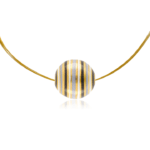 Cukorka Finomporcelán Medál (Fekete&Szürke&Arany)