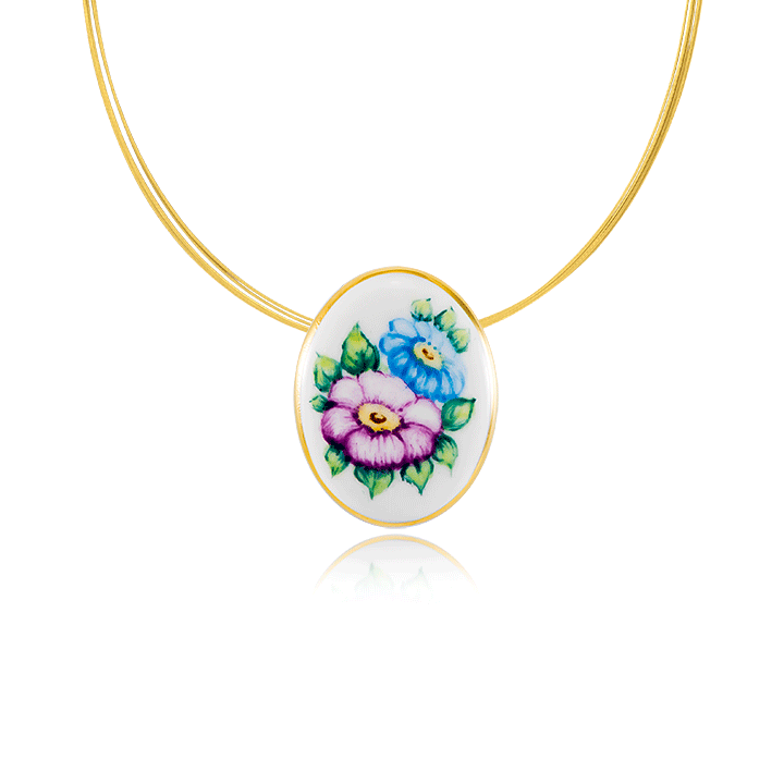 Fine Flowers Lila virágos Medál Fine Flowers Lila virágos Medál