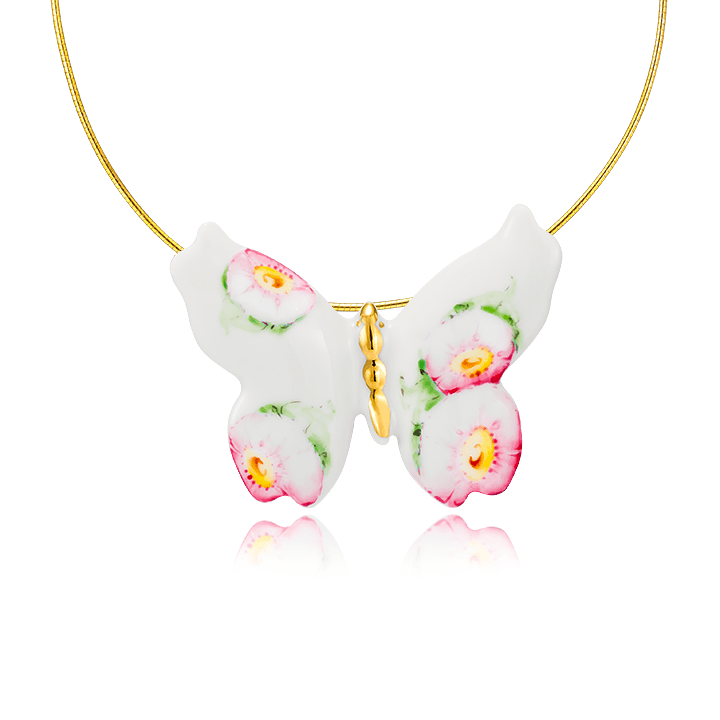 Pillangó Finomporcelán Medál Pink Pillangó Finomporcelán Medál Pink