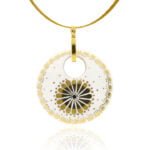 Fehér Lyukmintás Finomporcelán Medál