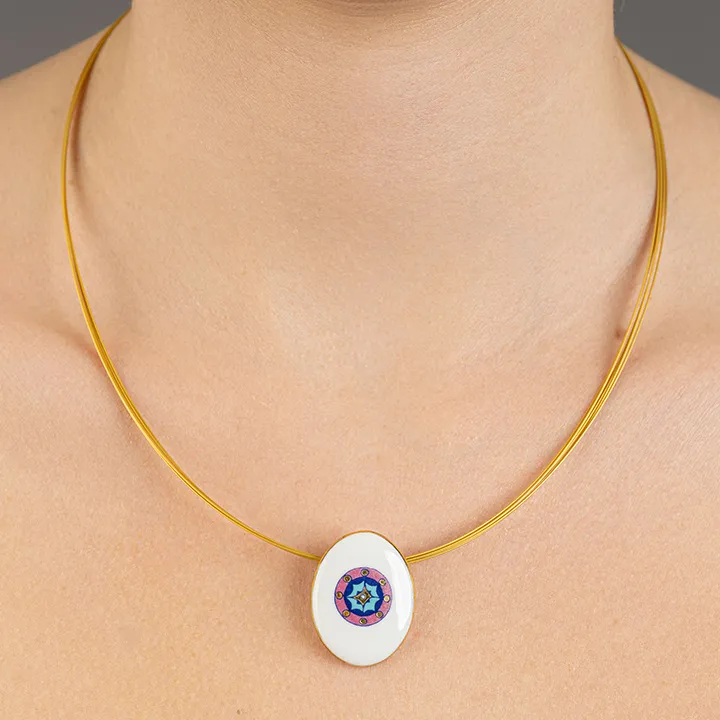 Sivatag Aranya Pink Mandala Mini Medál Sivatag Aranya Pink Mandala Mini Medál