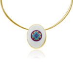 Sivatag Aranya Pink Virágos Mini Medál