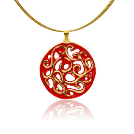 Aero Piros&Arany Finomporcelán Medál (40mm)