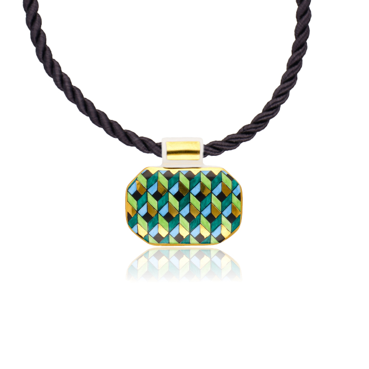 Zöld - Arany Rokokó Medál Zöld - Arany Rokokó Medál