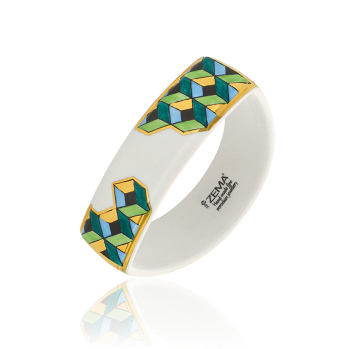 Zöld - Fehér Rokokó Karkötő Zöld - Fehér Rokokó Karkötő