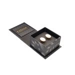 Minimal Fehér - Arany Ovális Mandzsetta