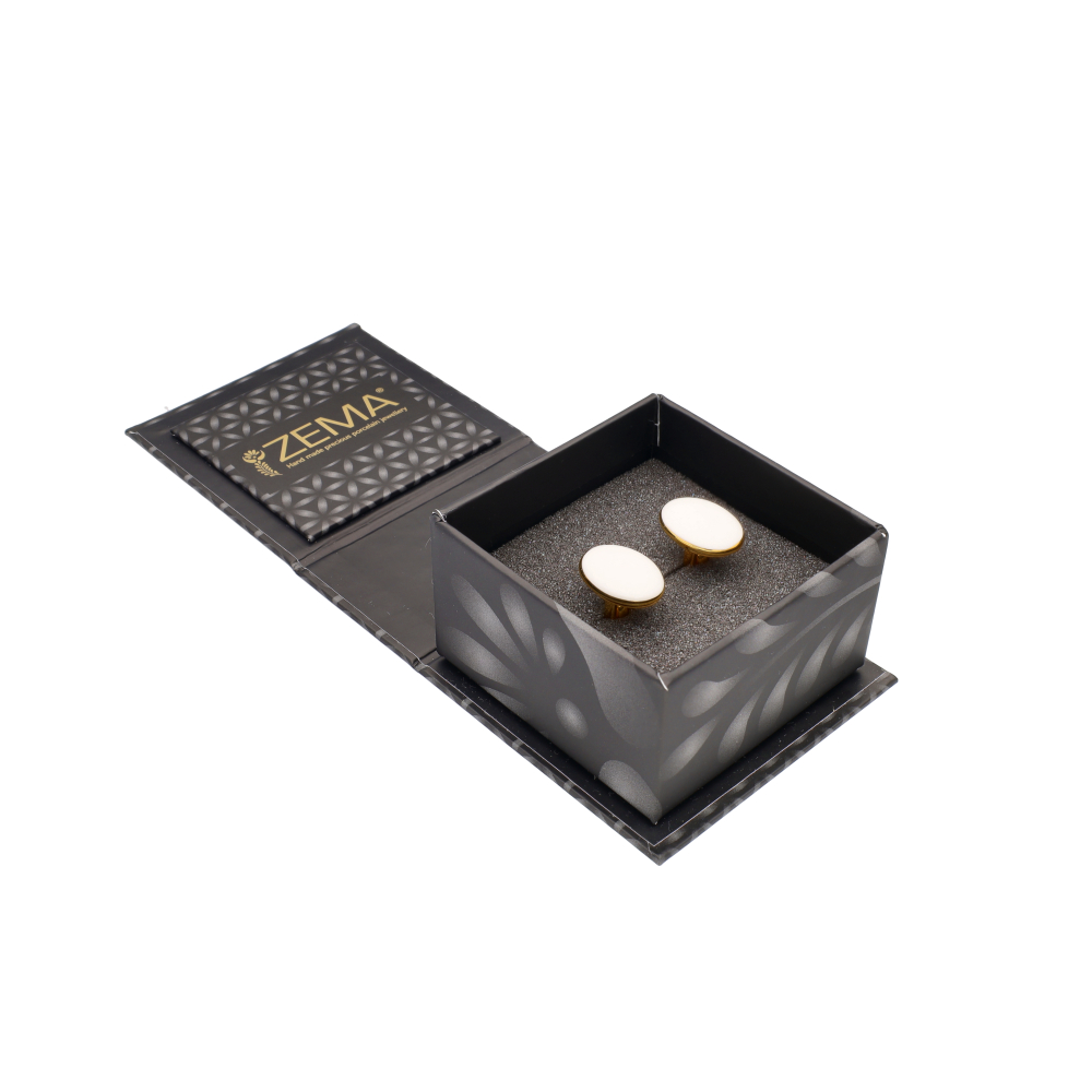 Minimal Fehér - Arany Ovális Mandzsetta Minimal Fehér - Arany Ovális Mandzsetta