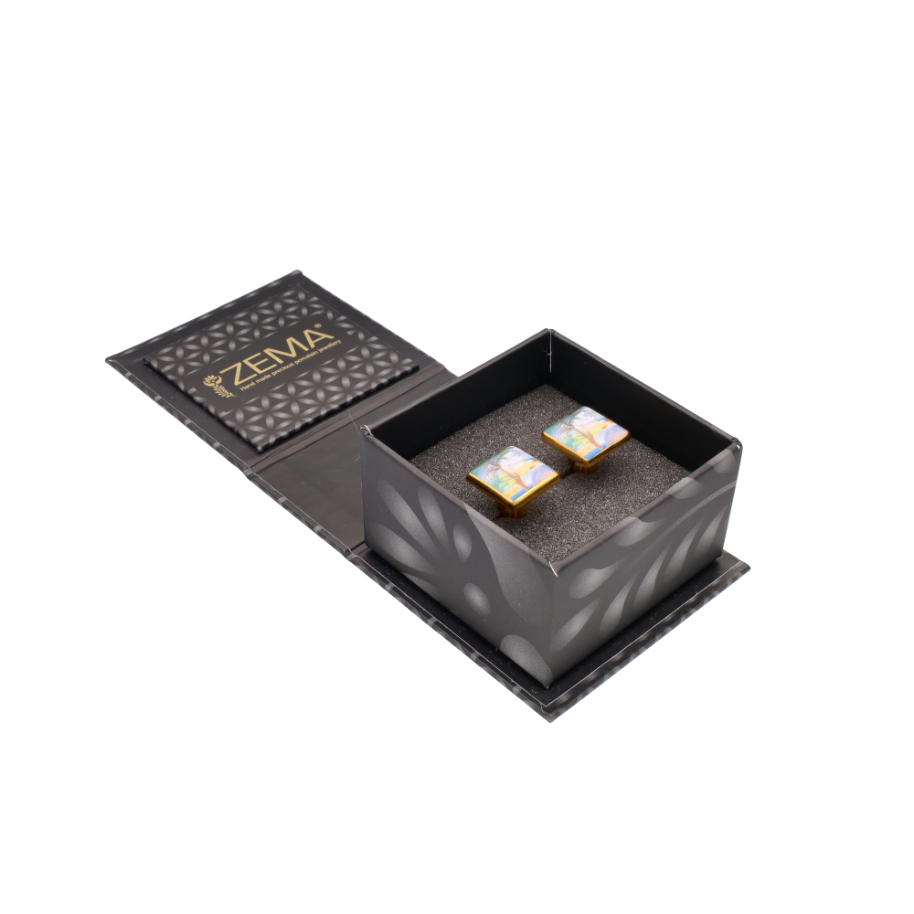 Csontváry Aranyozott Négyzetes Mandzsetta Csontváry Aranyozott Négyzetes Mandzsetta