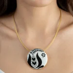 Sárközi Fehér&Fekete Finomporcelán Medál (Nagy)