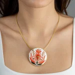 Sárközi Piros Finomporcelán Medál (Nagy)