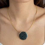 Dubai Fekete-Türkiz-Arany Medál (kicsi)