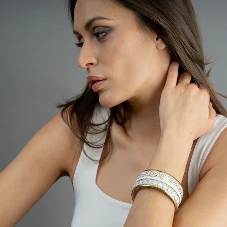 Luxury Barokk Fehér&Arany Karperec