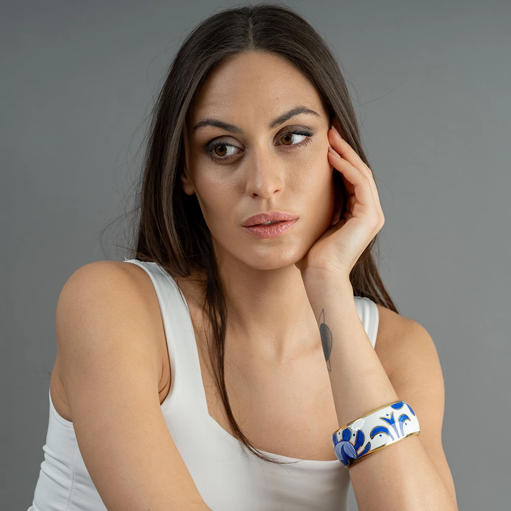 Sárközi Kék Finomporcelán Karperec Sárközi Kék Finomporcelán Karperec