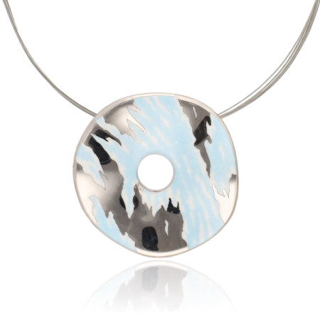 Platinázott Summer Blue Medál